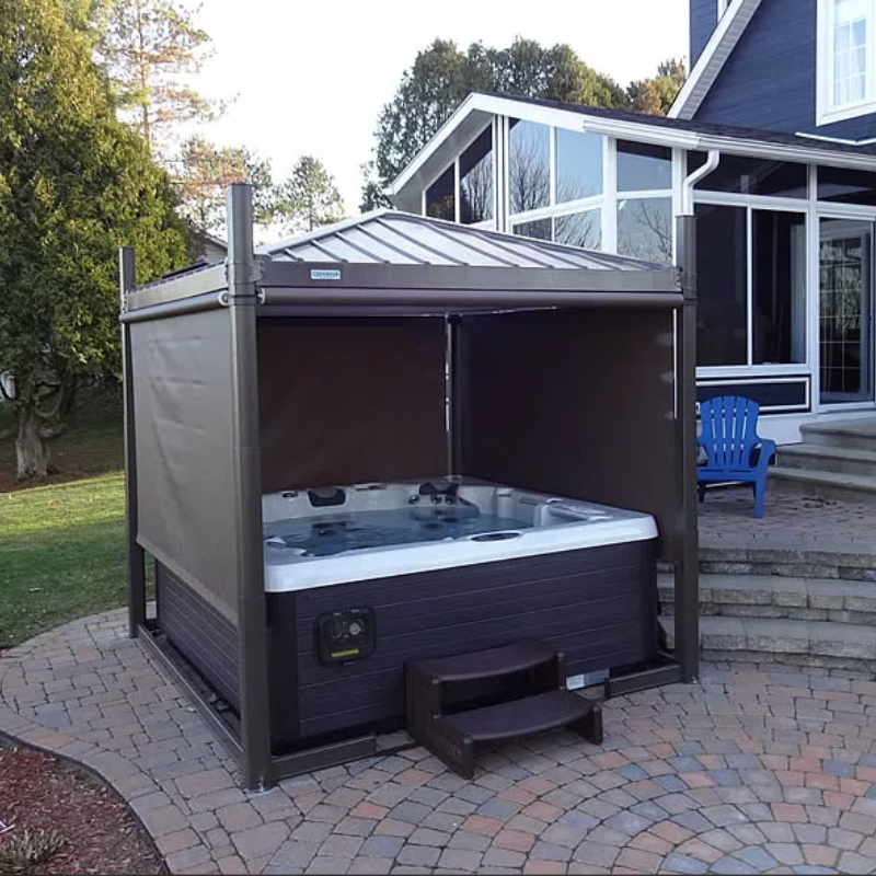 covana oasis jacuzzi overkapping elektrisch privacy