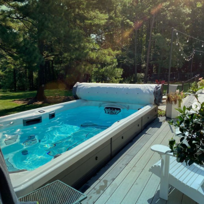 Master Spas® H2X Challenger 15D ZWEMSPA AANBIEDING | Inclusief Warmtepomp & Covana Legend Automatische Overkapping | 457 x 239 x 153cm